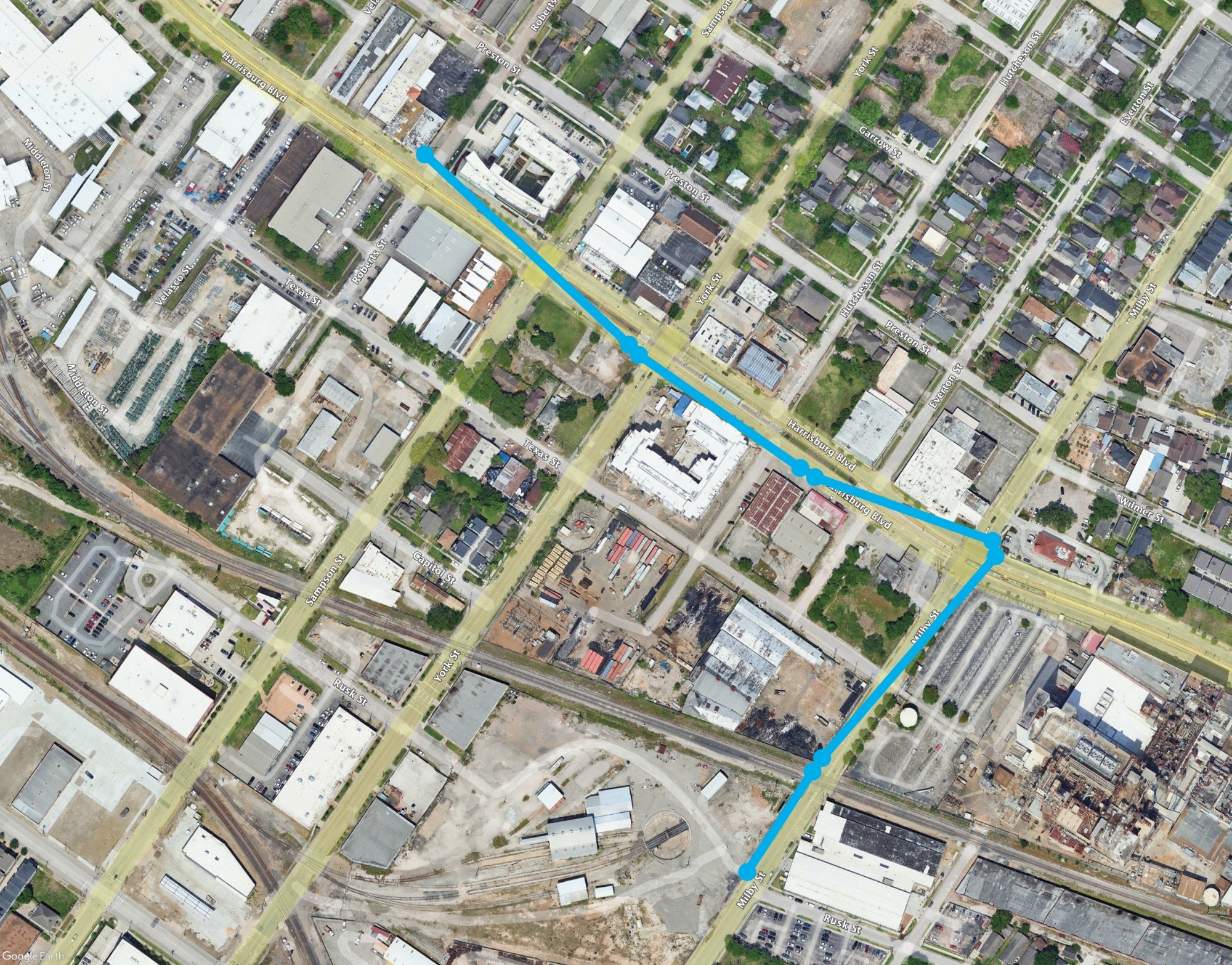 East End District Coffee Plant and Ironworks network map